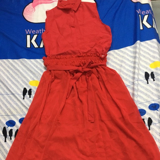 Set áo + váy đỏ