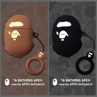 Bape Airpods Silicone Earphone Portable ShockProof Protective Cover Case for i10 i11 i12 i13