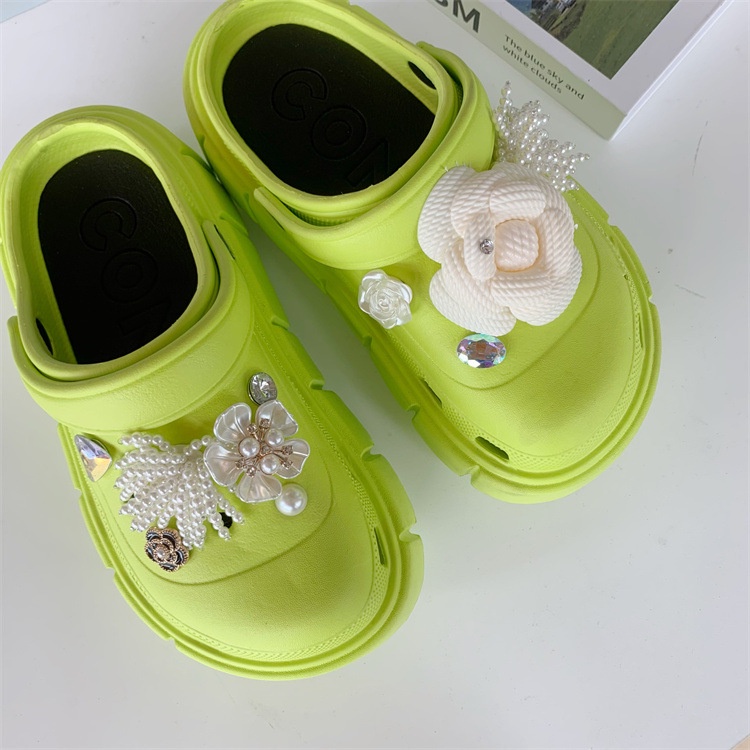 sticker dép crocsPhụ Kiện Khóa Trang Trí Giày Dép Hình Hoa Lớn