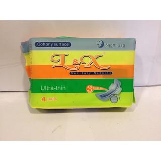 COMBO 2 BĂNG VỆ SINH BAN ĐÊM L&X 4PADS
