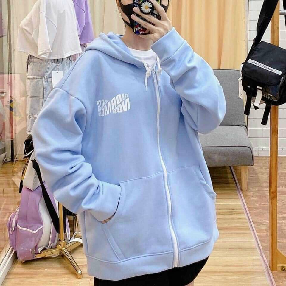 Áo Hoodie Chống Rét Cho Nam Nữ Unisex Form Rộng in hình Normos