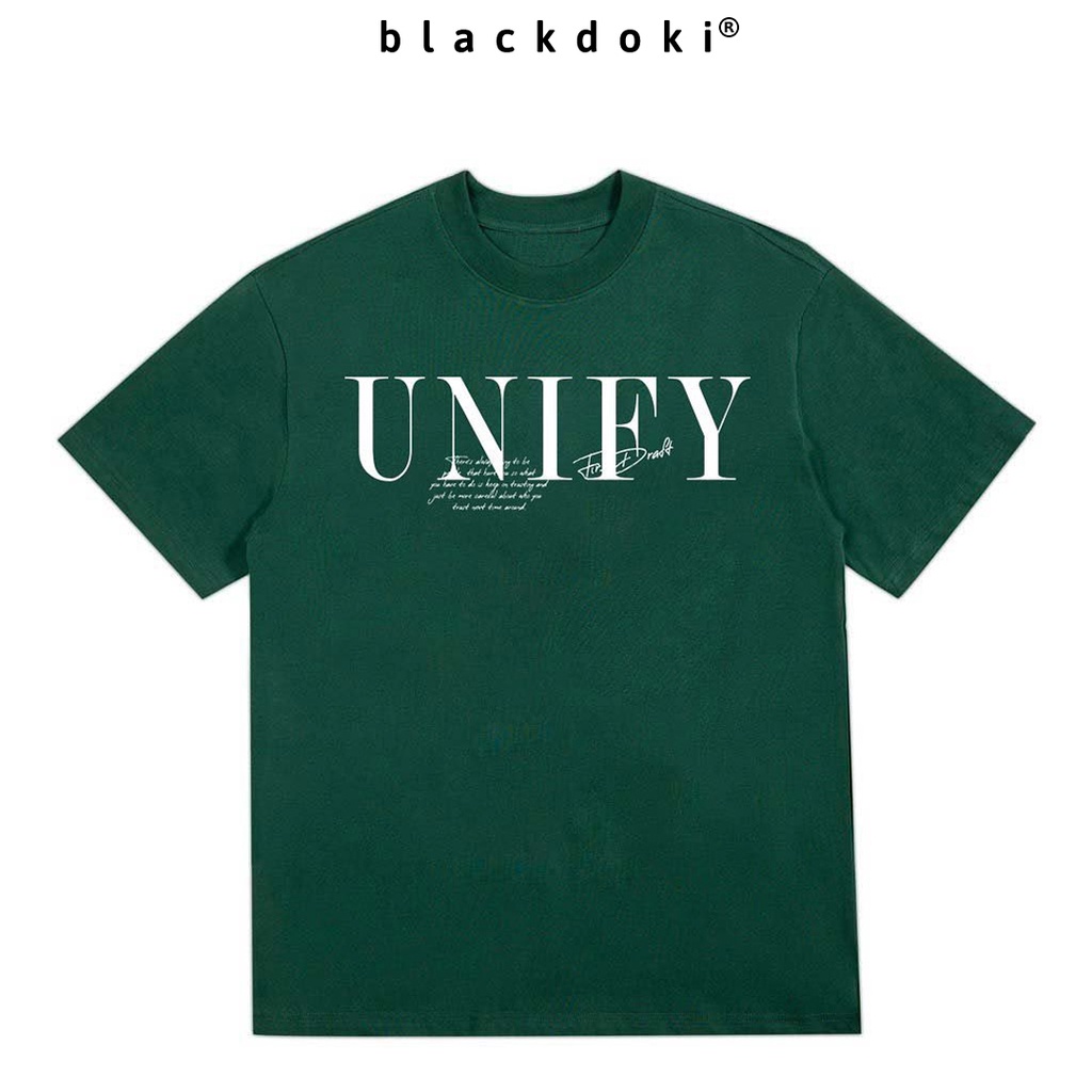 Áo thun nữ BLACKDOKI-UNIFI , áo phông cá tính hiện đại chất cotton dày dặn basic