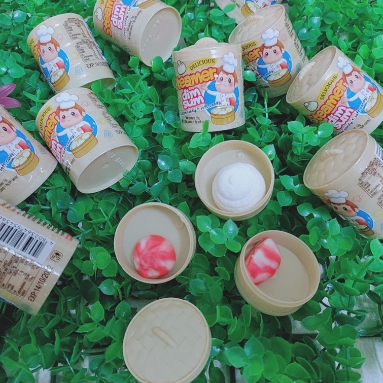 Kẹo dẻo xửng dimsum 3 ngăn phiên bản mini