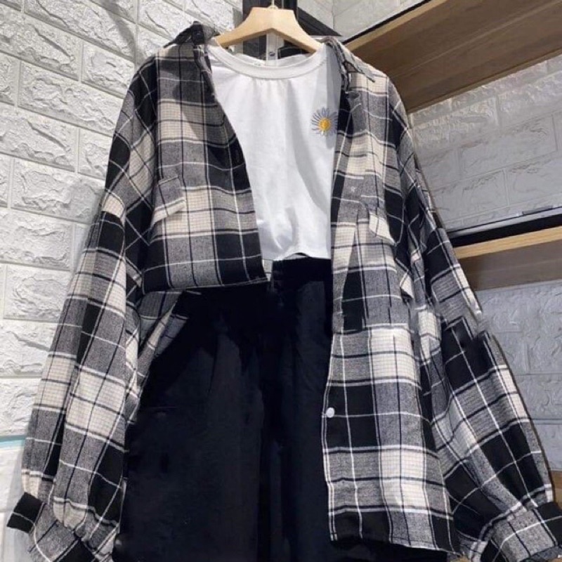 Sét áo sơmi + áo cúc + quần bò