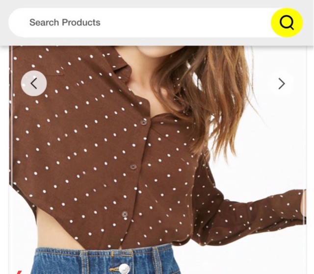 Áo sơ mi dáng ngắn của f21 auth use