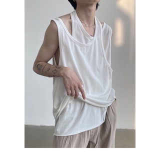 Áo thun ba lỗ cổ chéo