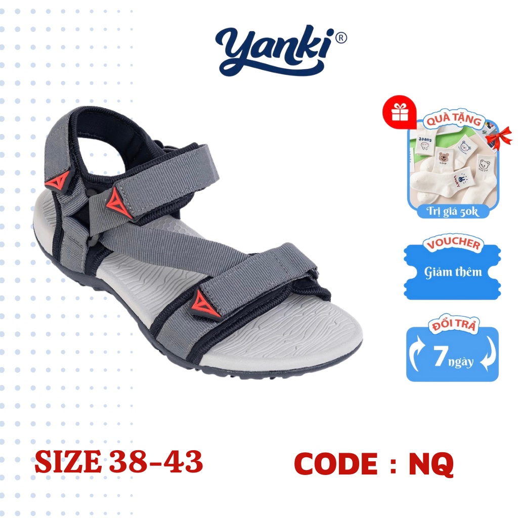 Giày Sandal Nam Quai Chéo Thể Thao YANKI Hàng VNXK - NQ