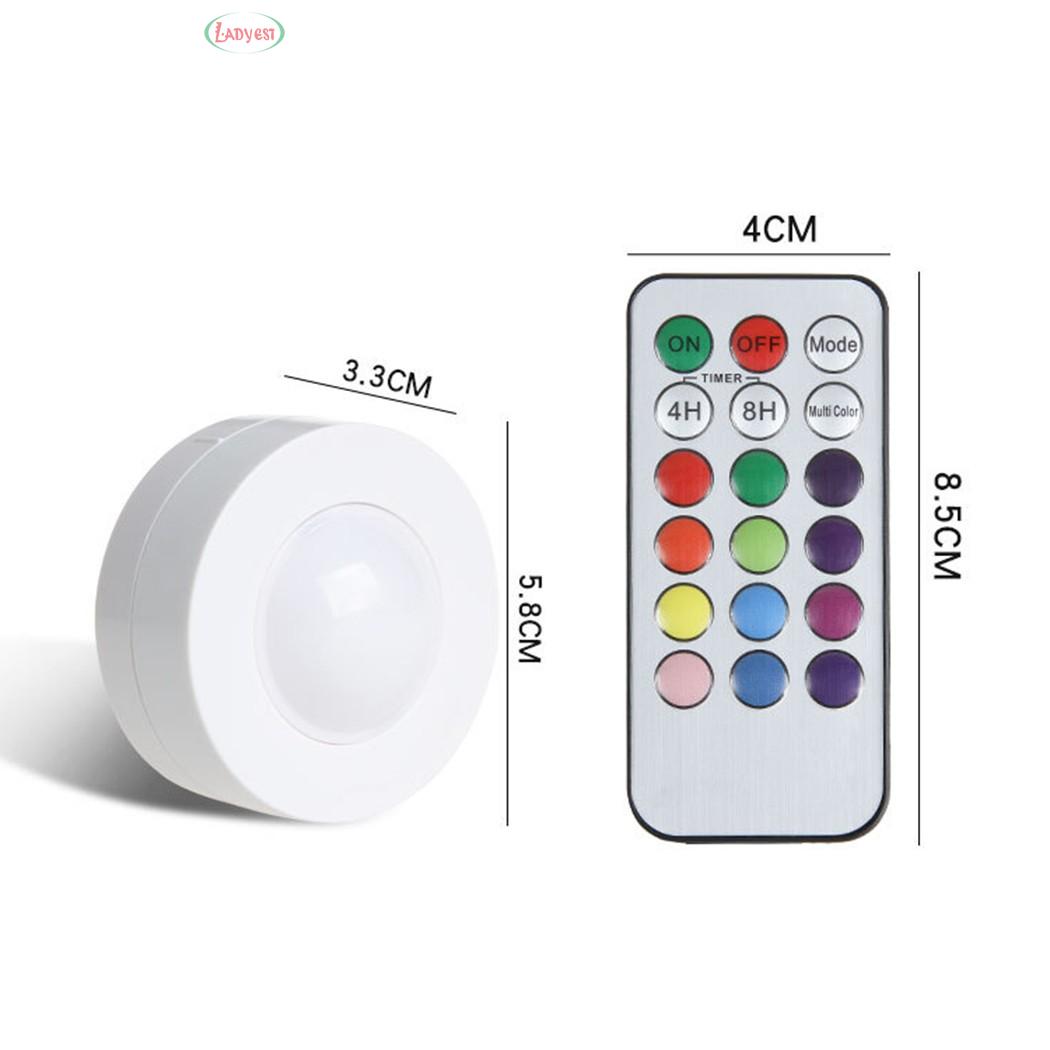 Bộ 3 Đèn Led 13 Màu Điều Khiển Từ Xa Cho Tủ Đồ