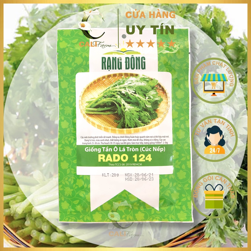 Hạt Giống Tần Ô Lá Tròn (Cúc Nếp) Rado 124 gói 20gr