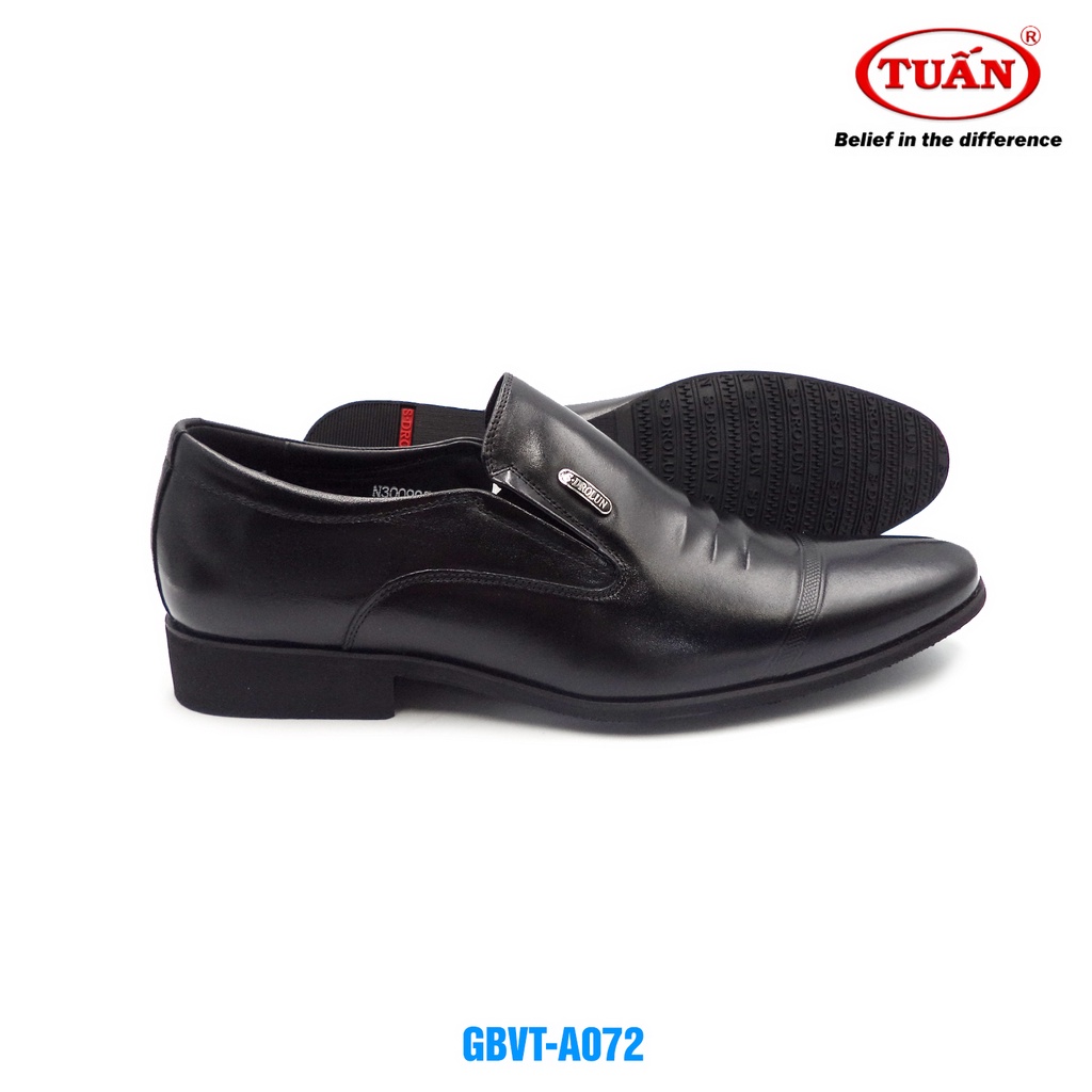 Giày da nam - giày lười công sở cao cấp quai da nhập khẩu đế cao su thương hiệu giày Tuấn GBVT-072