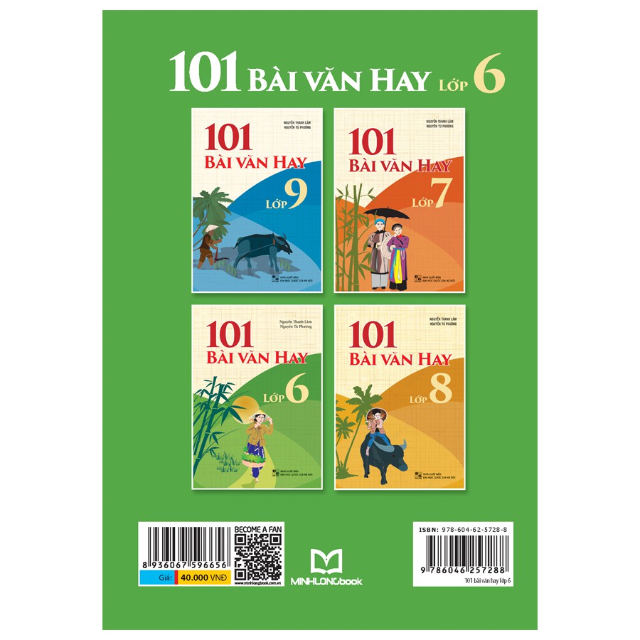 Sách: 101 Bài Văn Hay Lớp 6 - Tuyển Chọn Những Bài Văn Hay Nhất