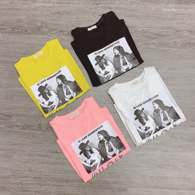Áo Phông Nữ Quảng Châu Form Rộng chất Cotton freeship  ảnh thật clip