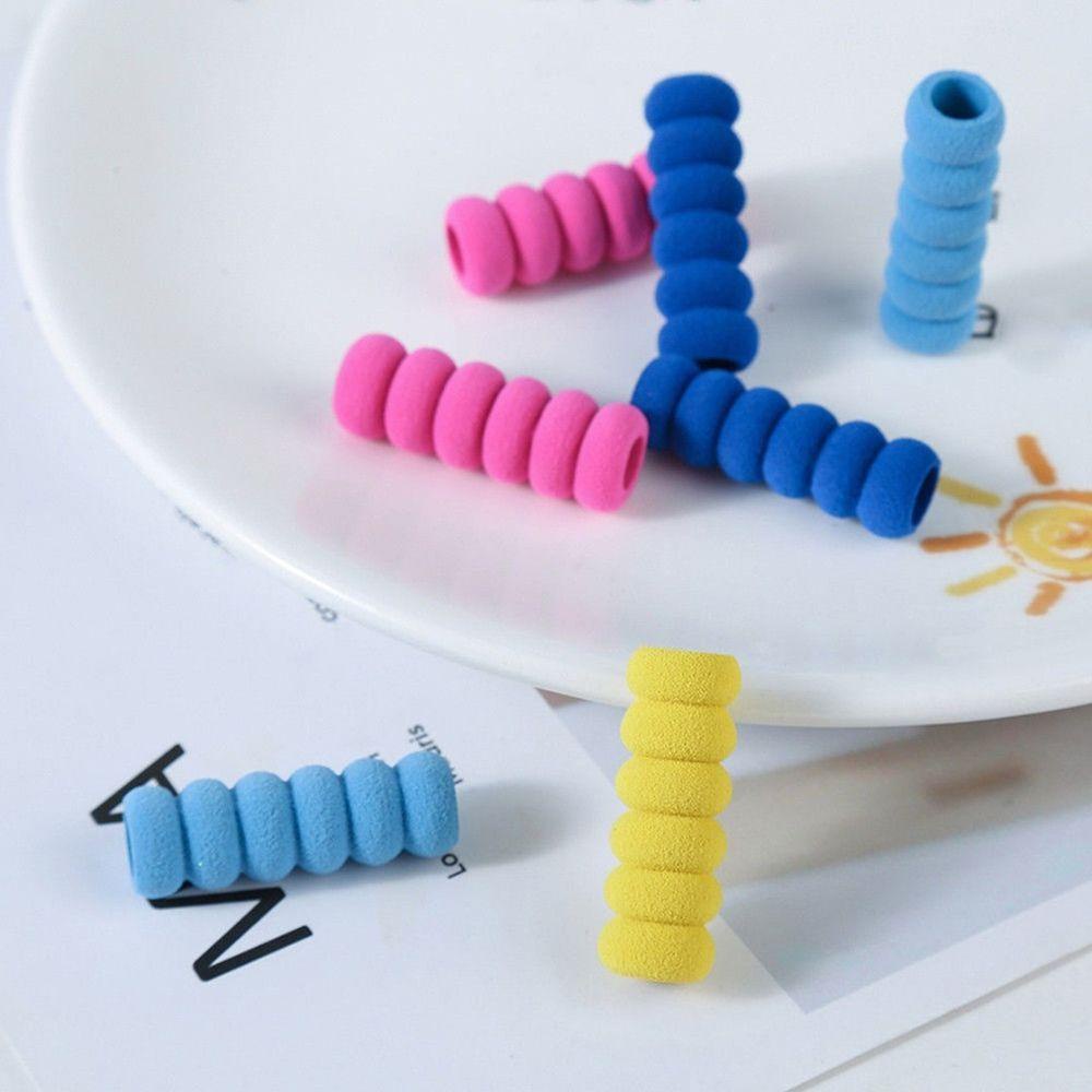 Bộ 10 Vỏ Bọc Bút Thêu Nghệ Thuật &amp; Đồ Thủ Công Chống Trượt Giá Đỡ