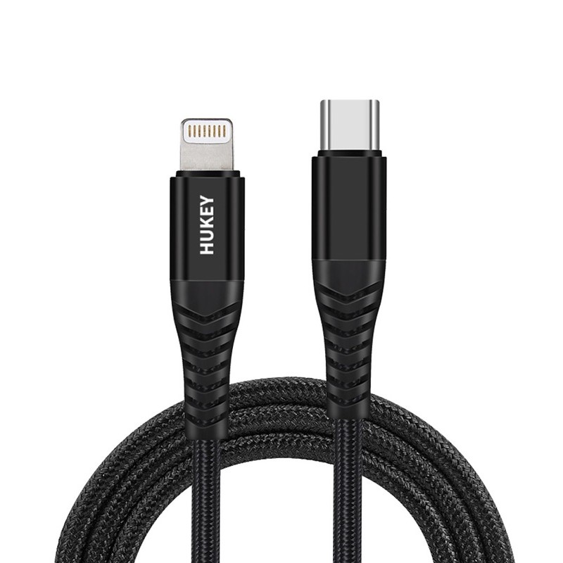 Cáp sạc nhanh PD siêu bền TypeC lightningcho điện thoại dây sạc Hukey