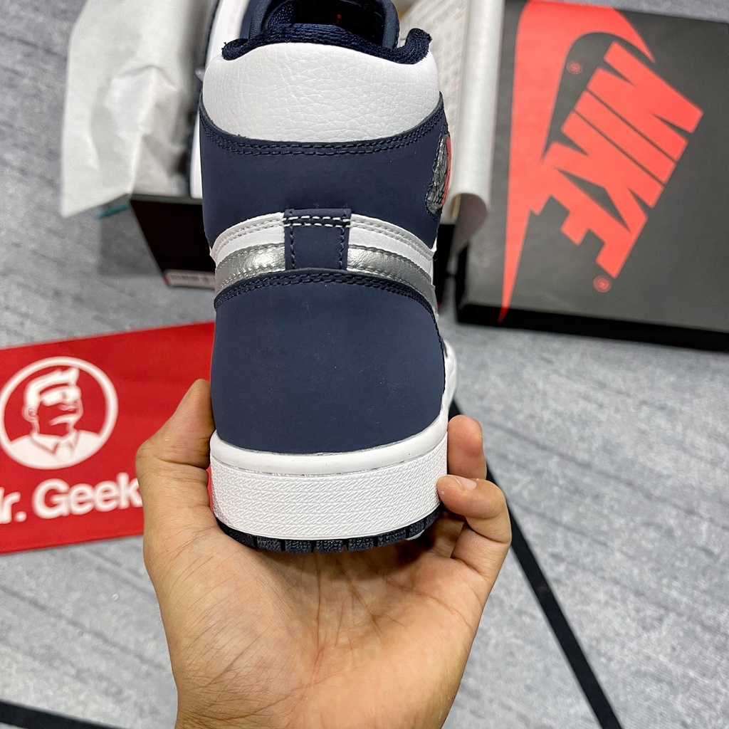 [GeekSneakerZone] GIày Sneaker Cổ cao Jordan 1 High Top Midnight Navy 2020 COJP