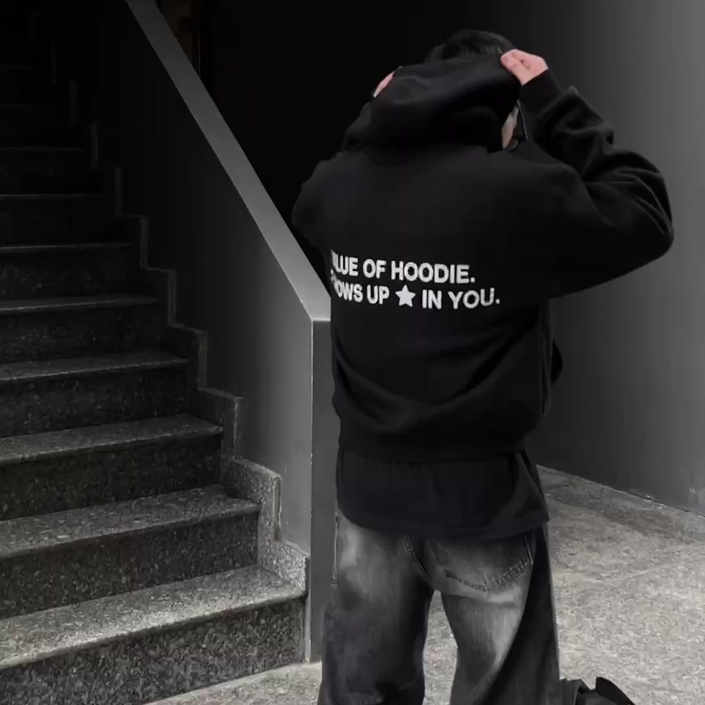 Áo Hoodie Baravas Form Boxy/ Gray - Version Premium | BigBuy360 - bigbuy360.vn