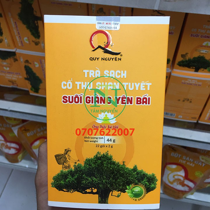 Trà bancha túi lọc Quy Nguyên hộp 22 gói