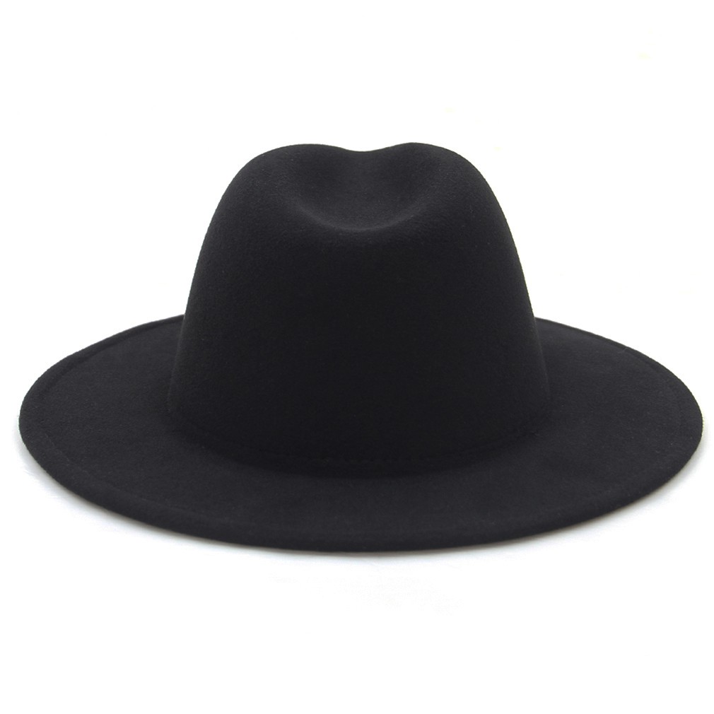 60cm Mũ vành tròn rộng phong cách vintage cho nam