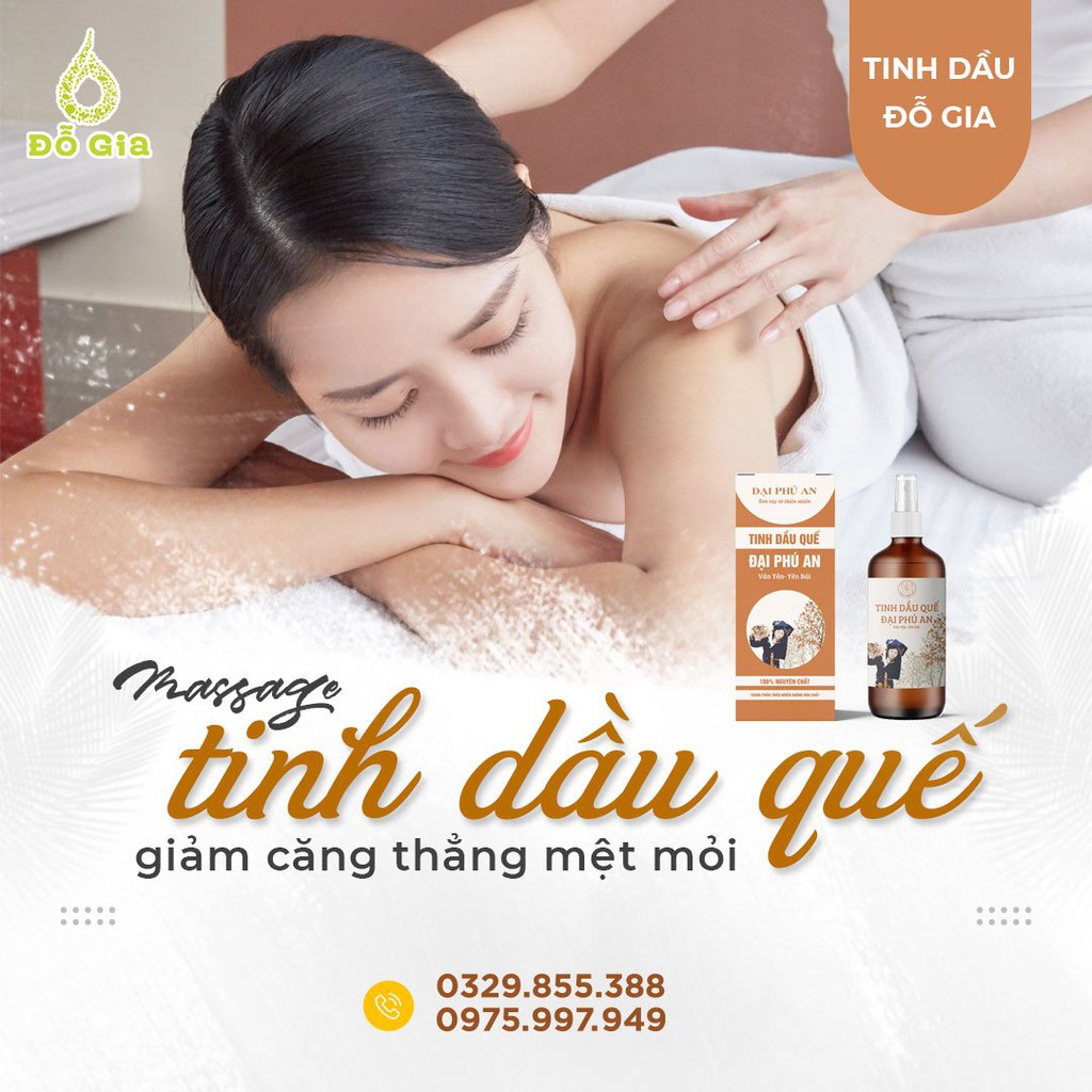[COMBO] 5 CHAI TINH DẦU QUẾ NGUYÊN CHẤT ĐỖ GIA  - MỘT SẢN PHẨM CỦA ĐẠI PHÚ AN