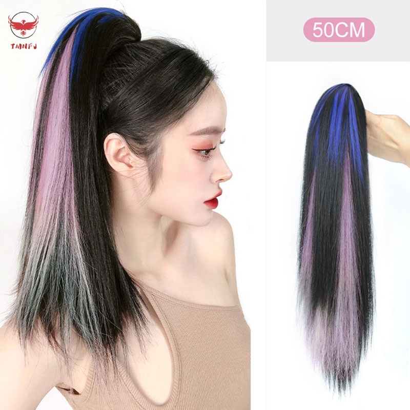 Tóc Giả Có Kẹp Càng Cua Nhuộm Màu Tóc Đuôi Ngựa