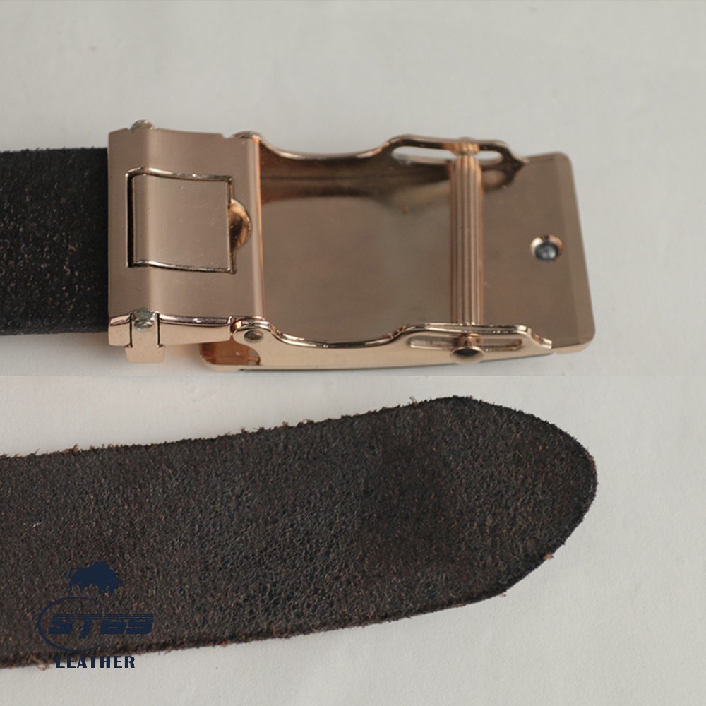 Thắt lưng da 💎SALE💎 dây lưng nam chất liệu da bò thật cao cấp khóa trượt bản lớn họa tiết CK trẻ chung ST69 leather