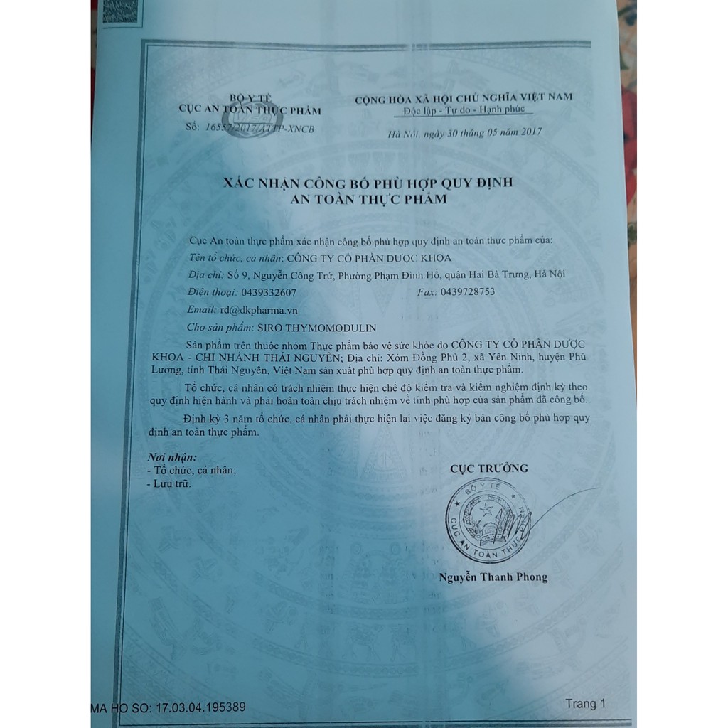 Siro Miễn Dịch Tăng Sức Đề Kháng Thymomodulin 100ml | Thế Giới Skin Care