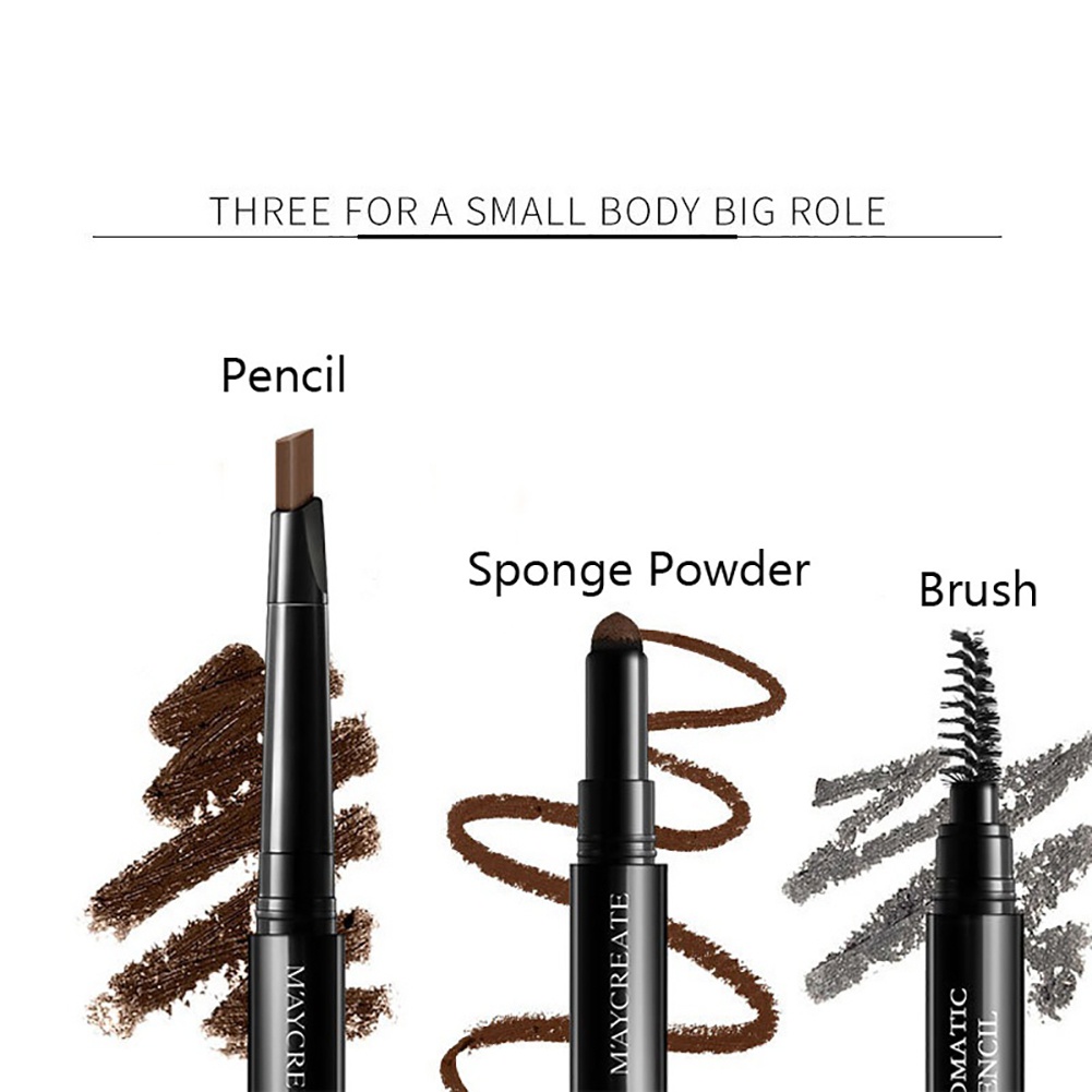 Bút Kẻ Mày 3 Trong 1 Chống Thấm Nước Sắc Tố Cao