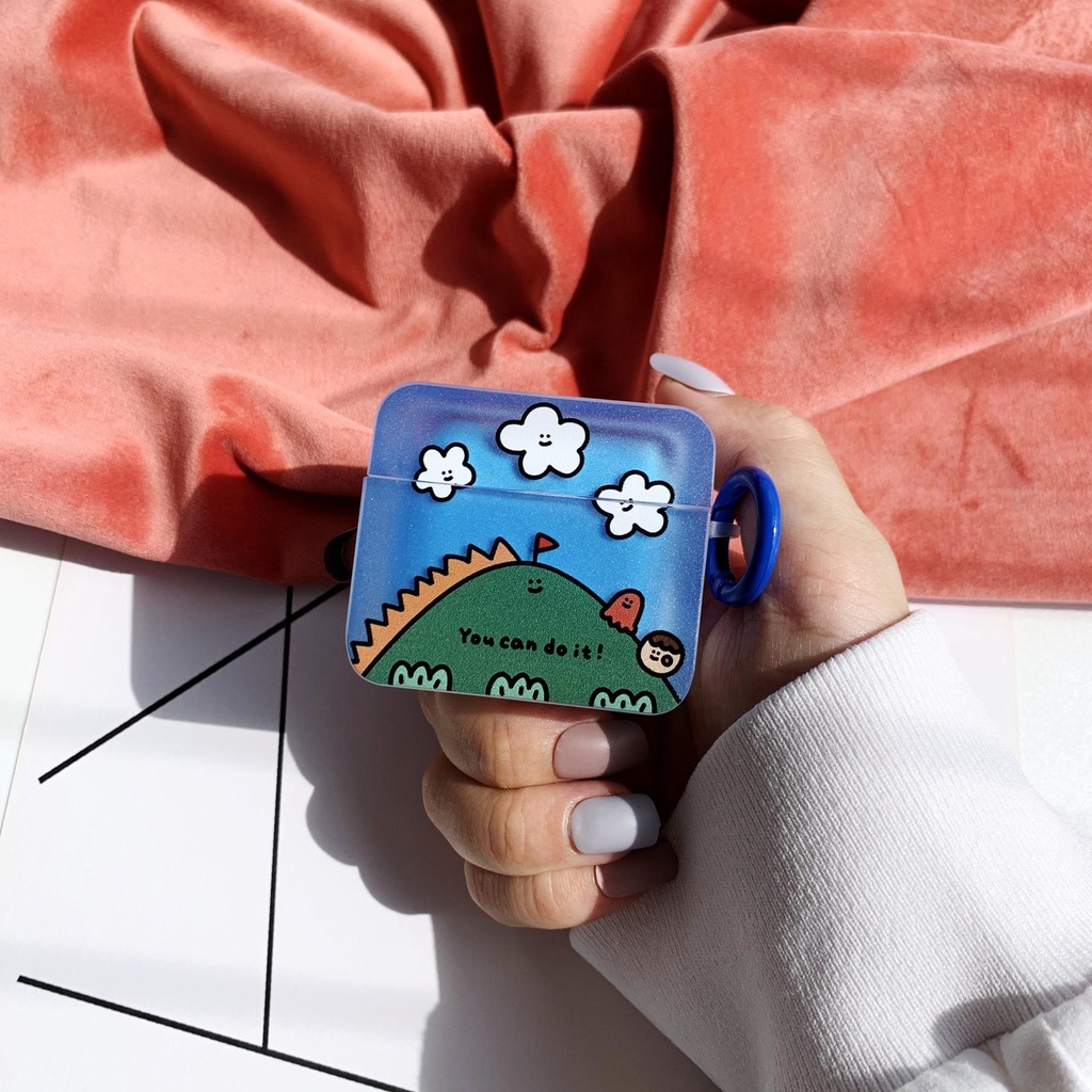 Vỏ Bảo Vệ Hộp Sạc Tai Nghe AirPods Pro 2 2022 Bluetooth Không Dây Chất Liệu Silicon TPU Mềm Chống Sốc Hình Quái Vật Hoạt Hình