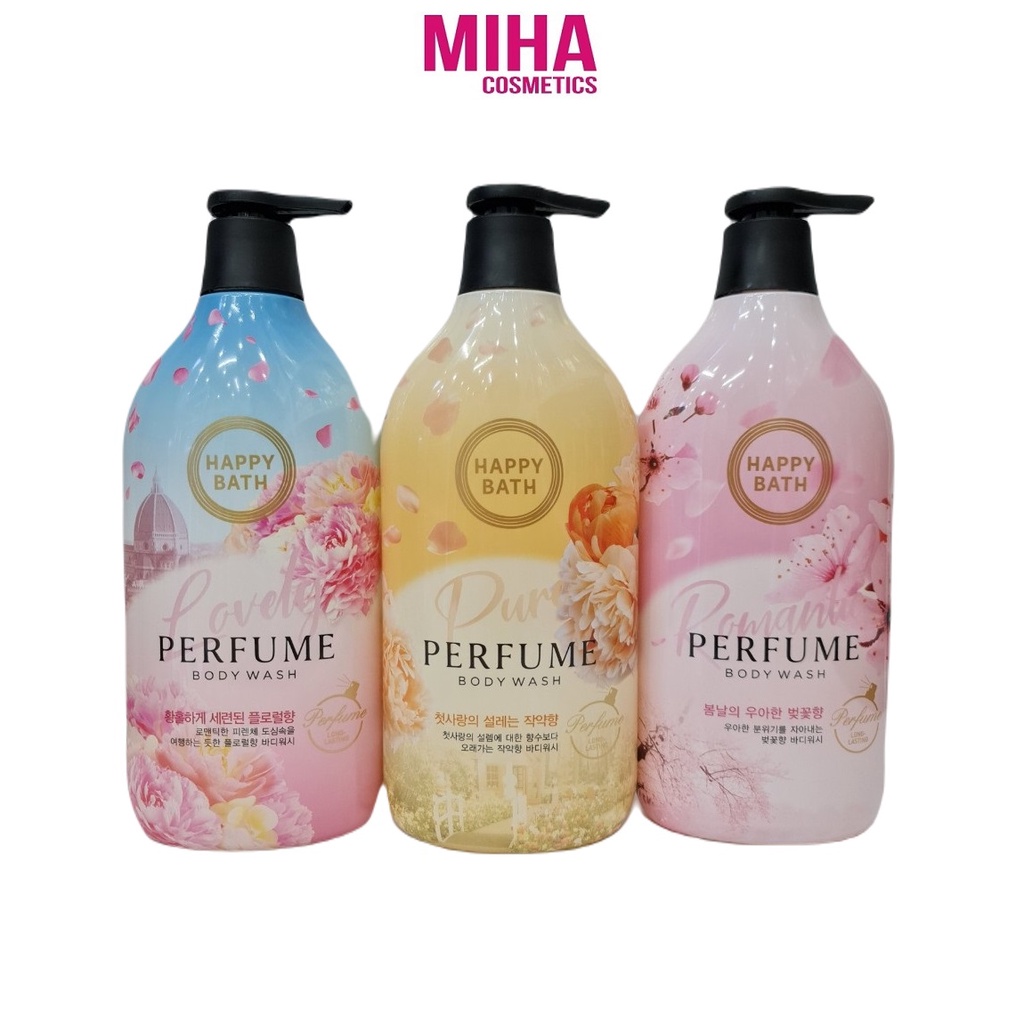 Sữa Tắm Hương Nước Hoa Happy Bath Perfume Body Wash 900g Hàn Quốc