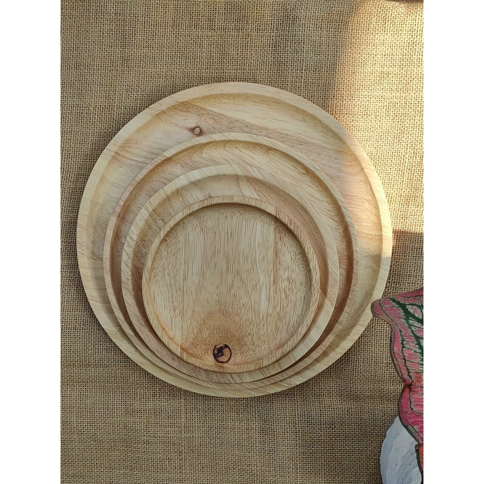Khay gỗ trang trí đựng đồ ăn chụp ảnh - Thớt gỗ decor cho nhà hàng/ khách sạn/ quán ăn