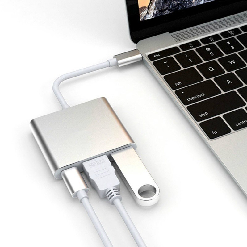 [ĐỦ MÀU] HUB Chuyển Đổi Đầu USB Type C Đa Năng Dành Cho Macbook Air Retina Pro