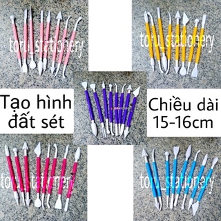 Tạo hình đất sét 8 cây gồm 16 đầu toru_stationery