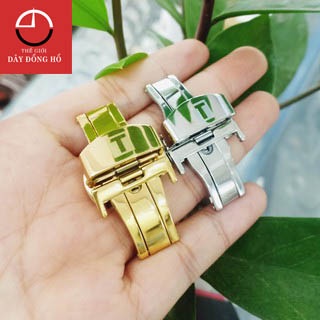 Khóa bướm đồng hồ LOGO TISSOT - 2 nút bấm KHOÁ KHÔNG GỈ - KHÔNG PHAI MÀU