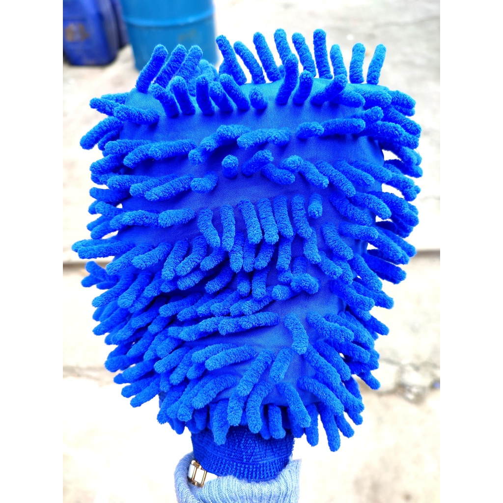 Combo 1 đôi 2 chiếc Găng tay lau xe , rửa xe ô tô, xe máy chuyên dụng hàng to , dày đẹp loại 1