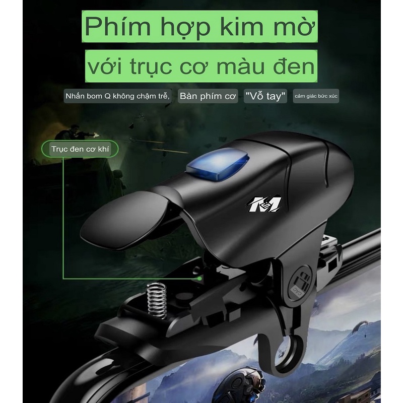 Nút bắn pubg auto tap M32, 4 chế độ 32 nhịp/s, phụ kiện chơi game pubg ff mobile chơi game siêu nhanh nhạy thế hệ 2022