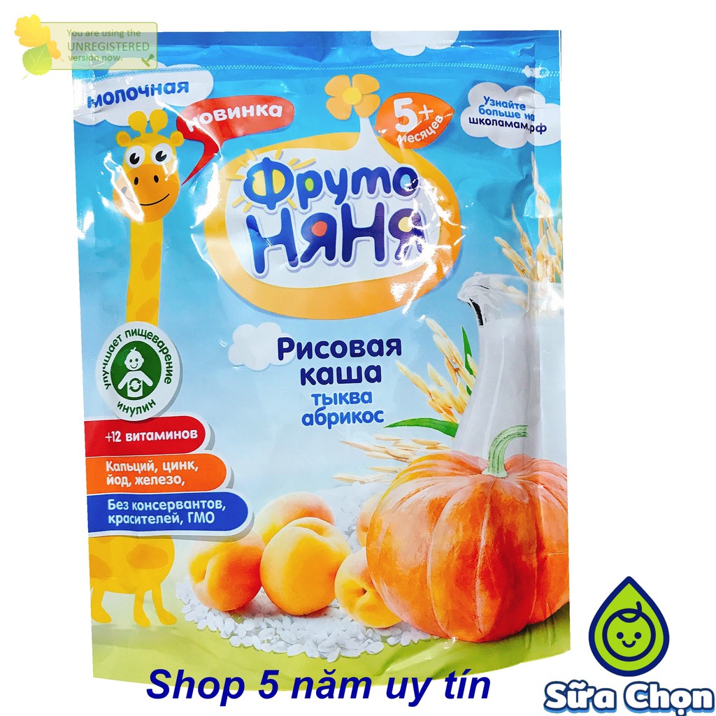 Bột ăn dặm Fruto Kawa (Nga)