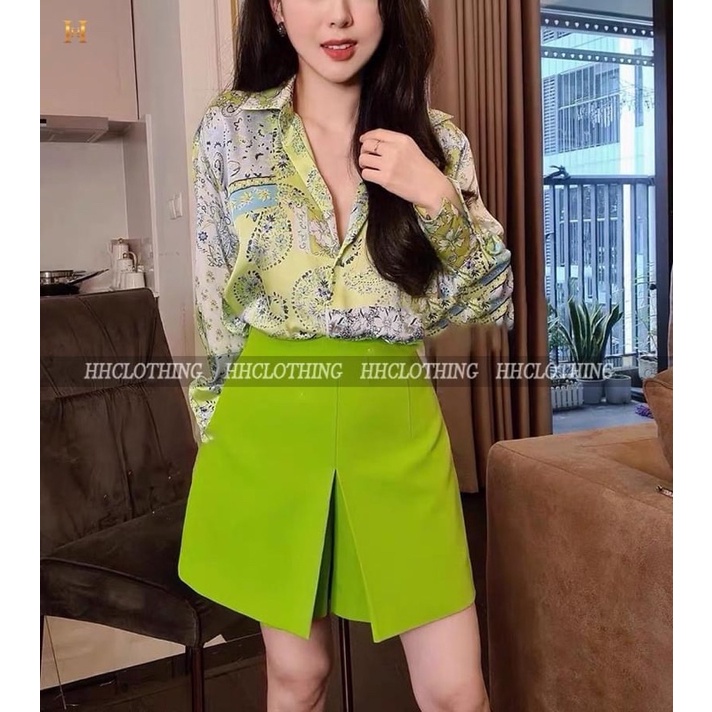 Áo sơ mi dài tay hoạ tiết HH Clothing