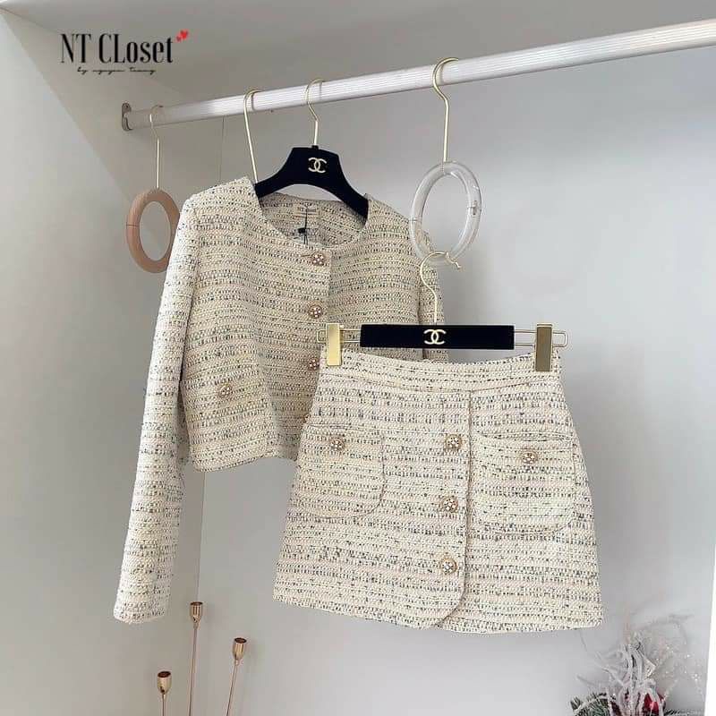 Set dạ tweed cao cấp(SẴN)