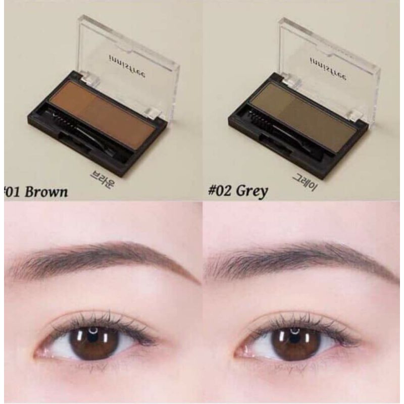 [Hàng chính hãng-Hình thật tại Store] Bột Tán Mày Innisfree Twotone Eyebrow Kit