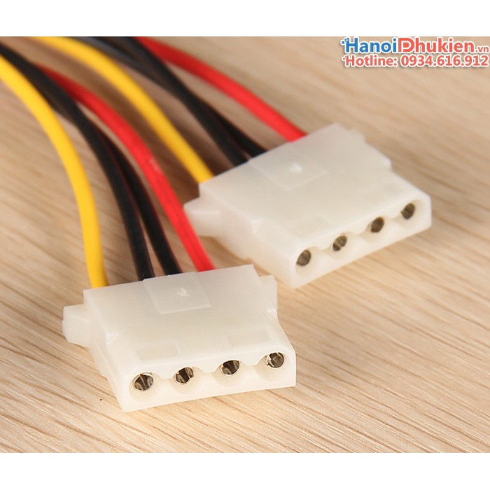 Cáp chuyển SATA 15pin sang 2 Molex 4pin (IDE)