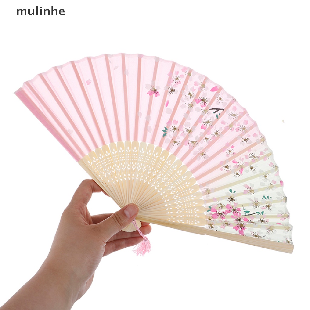 Quạt Xếp Cầm Tay mulinhe 1XFan Phong Cách Trung Hoa Nhật Bản Dùng Làm Quà Tặng Đám Cưới