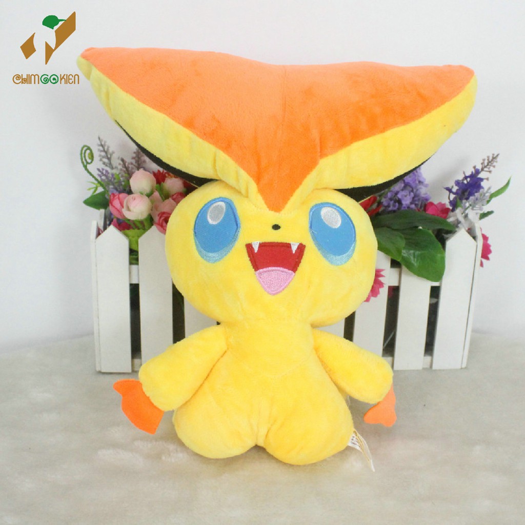 Gấu bông pokemon huyền thoại Victini(Bikutini) 35cm