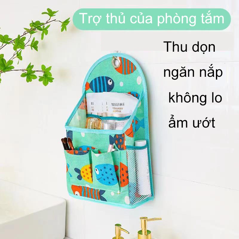 Túi Vải/ Giỏ Vải Treo Tường Để Đựng Đồ Tiện Lợi 🌸 Túi Đựng Đồ Ký Túc Xá Không Cần Khoan Lỗ Tiết Kiệm Không Gian