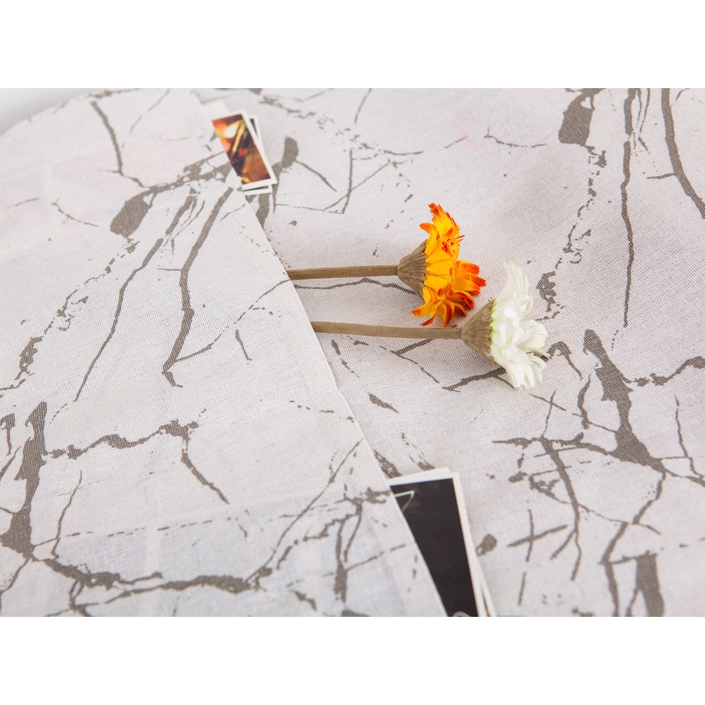 Tấm phủ máy giặt/ tủ lạnh/ lò vi sóng chống bụi bẩn họa tiết đá cẩm thạch độc đáo nhiều size trang trí nội thất