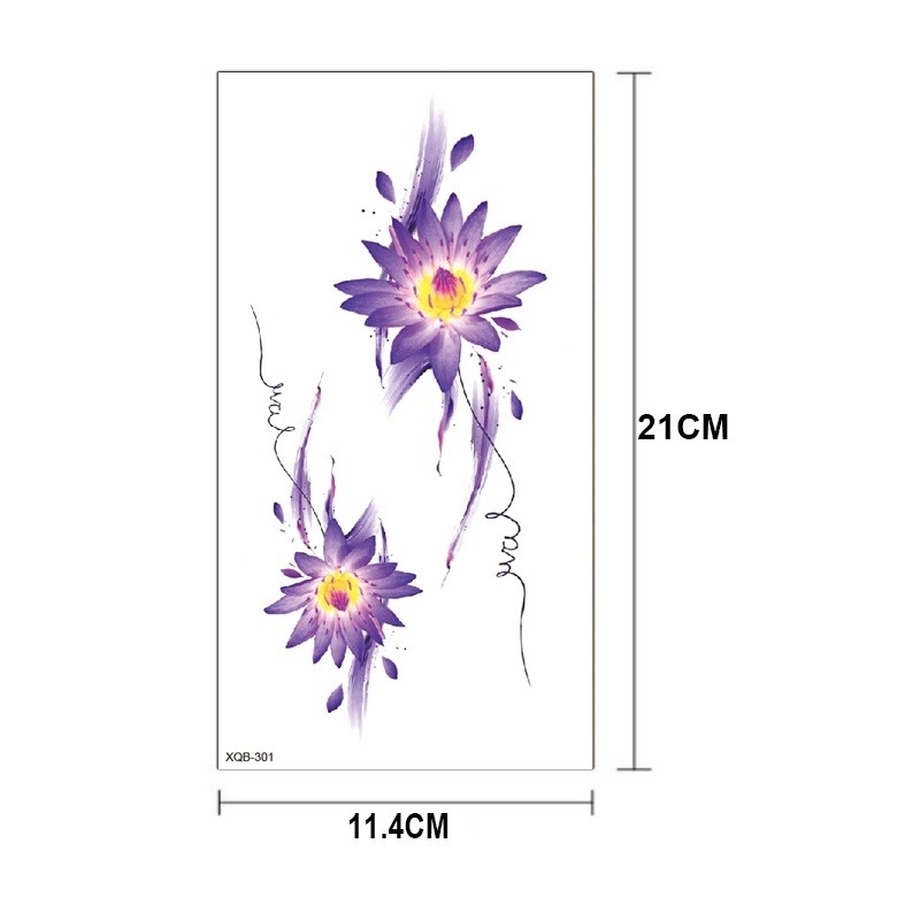 Hình Xăm Dán Tạm Thời Hình Hoa Hướng Dương Chống Thấm Nước Độc Đáo