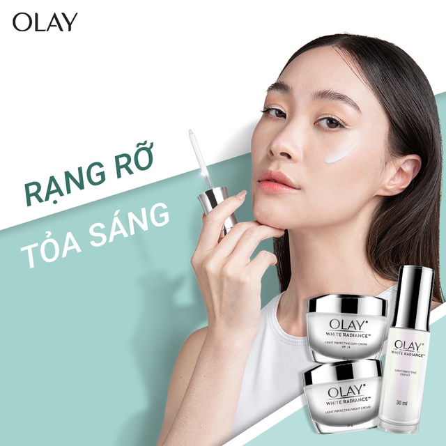 [Mã COSPGSBD  giảm 8% đơn 250K] Kem Dưỡng Trắng Da Ban Ngày Olay White Radiance Light Perfecting Day Cream SPF24 50g