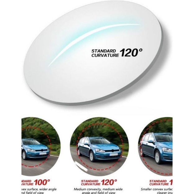 Gương cầu ô tô lùi vô tận gương tròn nhỏ gương xoay 360 độ