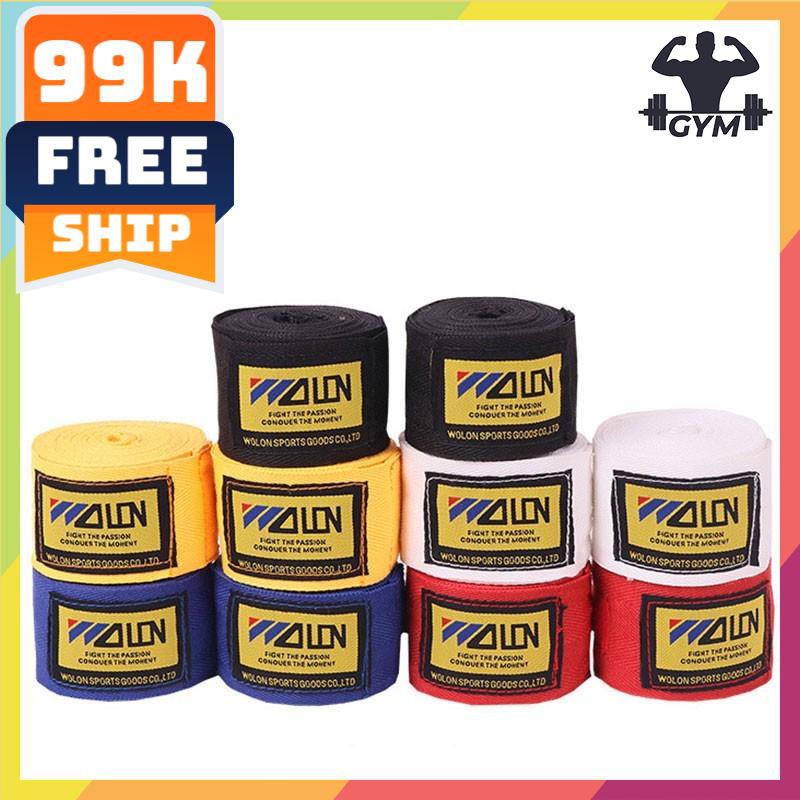 FLASH SALE🎁 Dây quấn tay boxing wolon-Băng đa quấn tay đấm bốc-freeship 50k-giảm giá rẻ vô địch-hà nội & tphcm