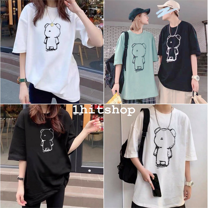 Áo Thun GẤU NHỎ Ulzzang Unisex 1hitshop | BigBuy360 - bigbuy360.vn