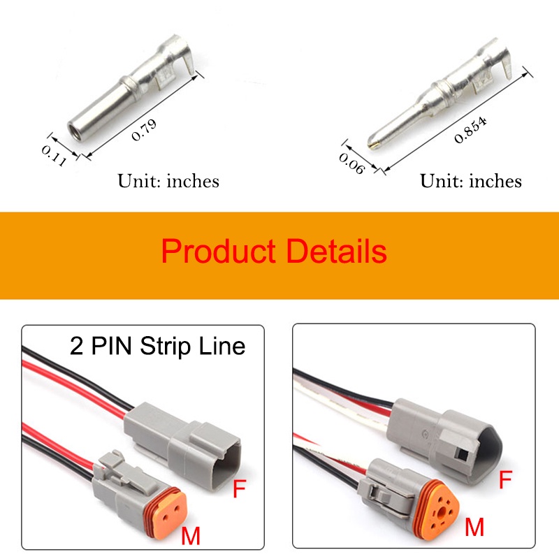 Đầu Nối Dây Điện Chống Nước / Bụi Bẩn 2 / 3 / 4 / 6 / 8 / 12 Chấu Cho Xe Hơi